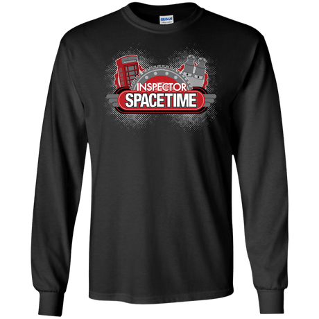 T-Shirts Black / S Inspector Spacetime Men's Long Sleeve T-Shirt