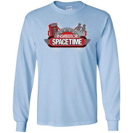 T-Shirts Light Blue / S Inspector Spacetime Men's Long Sleeve T-Shirt