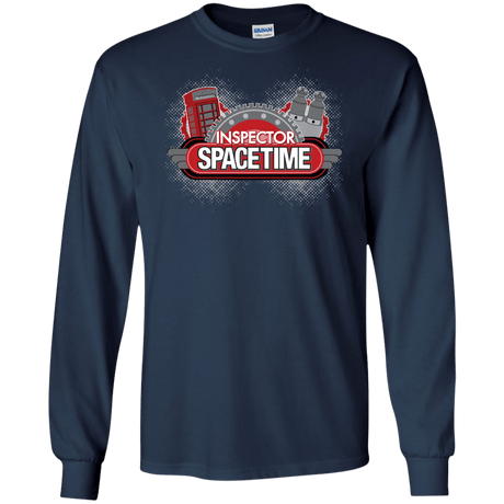 T-Shirts Navy / S Inspector Spacetime Men's Long Sleeve T-Shirt