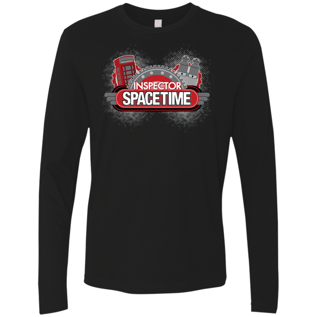 T-Shirts Black / S Inspector Spacetime Men's Premium Long Sleeve