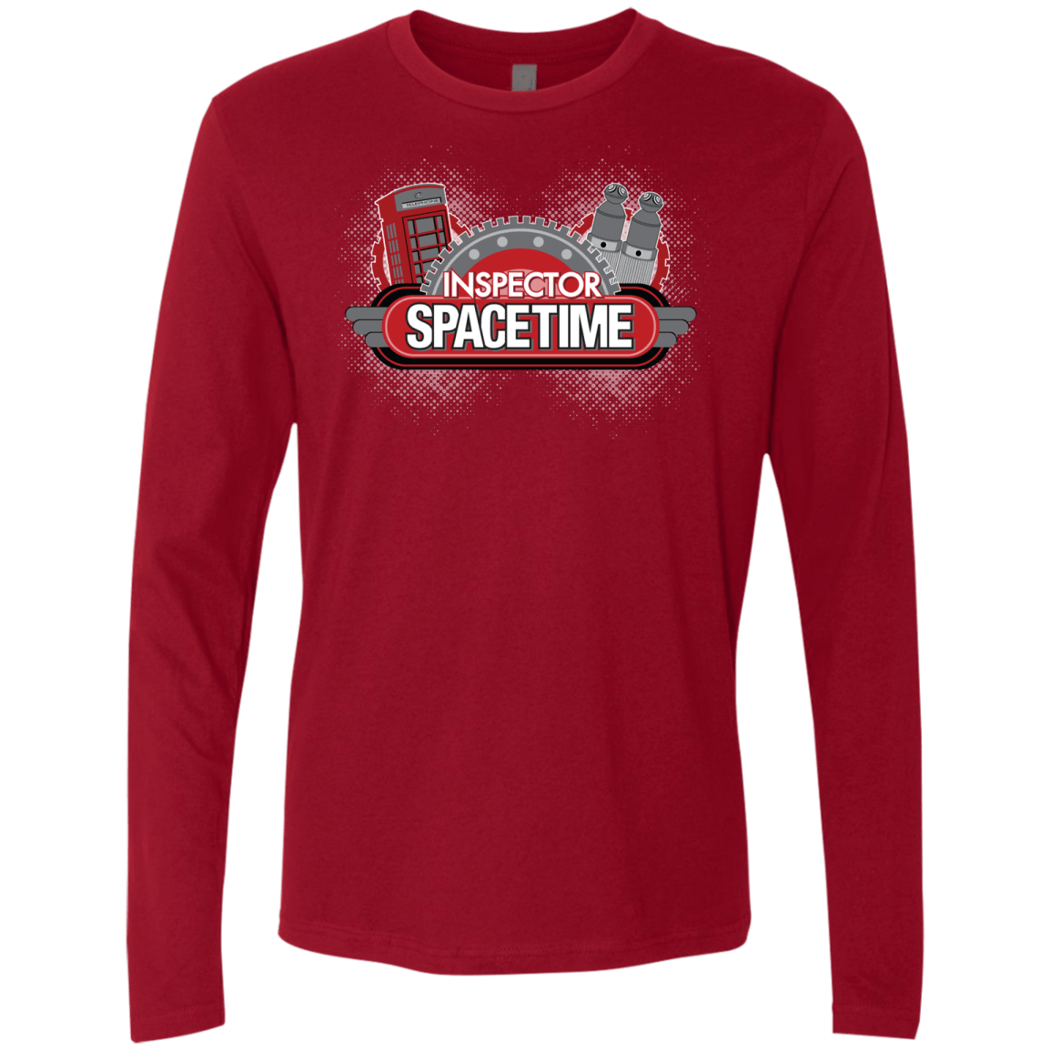 T-Shirts Cardinal / S Inspector Spacetime Men's Premium Long Sleeve
