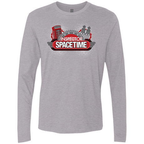 T-Shirts Heather Grey / S Inspector Spacetime Men's Premium Long Sleeve