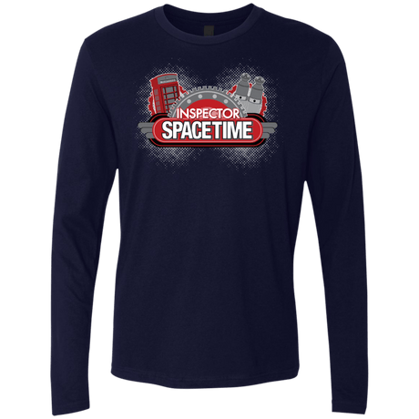 T-Shirts Midnight Navy / S Inspector Spacetime Men's Premium Long Sleeve