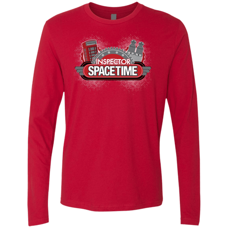 T-Shirts Red / S Inspector Spacetime Men's Premium Long Sleeve