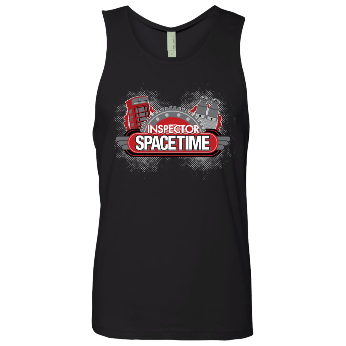 T-Shirts Black / S Inspector Spacetime Men's Premium Tank Top