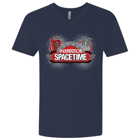 T-Shirts Midnight Navy / X-Small Inspector Spacetime Men's Premium V-Neck