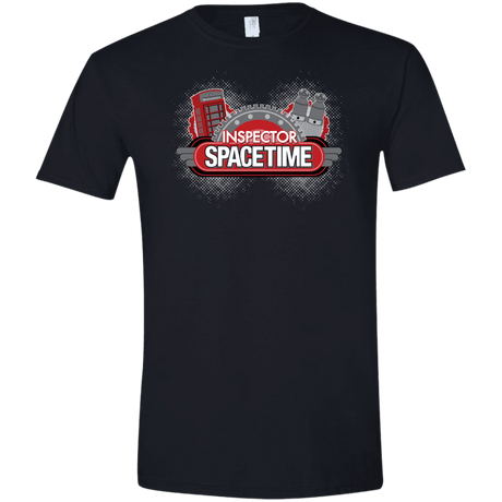 T-Shirts Black / X-Small Inspector Spacetime Men's Semi-Fitted Softstyle