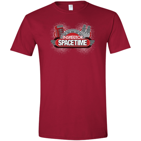T-Shirts Cardinal Red / S Inspector Spacetime Men's Semi-Fitted Softstyle