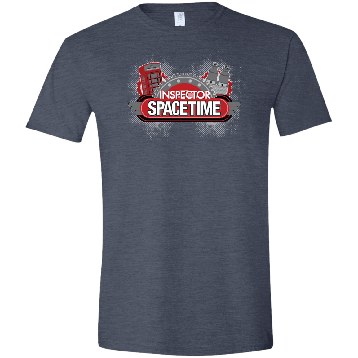 T-Shirts Heather Navy / S Inspector Spacetime Men's Semi-Fitted Softstyle