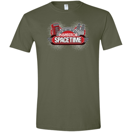 T-Shirts Military Green / S Inspector Spacetime Men's Semi-Fitted Softstyle