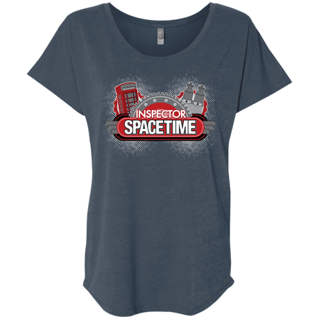 T-Shirts Indigo / X-Small Inspector Spacetime Triblend Dolman Sleeve