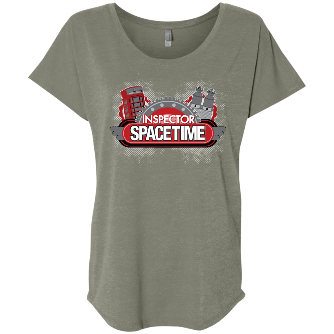 T-Shirts Venetian Grey / X-Small Inspector Spacetime Triblend Dolman Sleeve