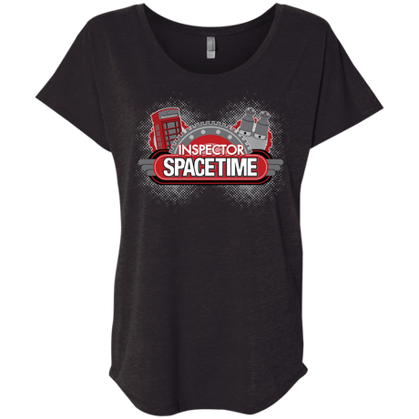 T-Shirts Vintage Black / X-Small Inspector Spacetime Triblend Dolman Sleeve