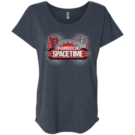 T-Shirts Vintage Navy / X-Small Inspector Spacetime Triblend Dolman Sleeve