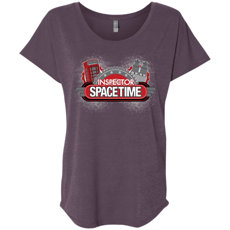 T-Shirts Vintage Purple / X-Small Inspector Spacetime Triblend Dolman Sleeve