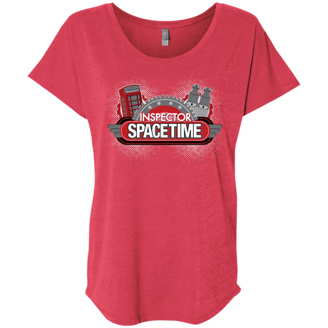 T-Shirts Vintage Red / X-Small Inspector Spacetime Triblend Dolman Sleeve