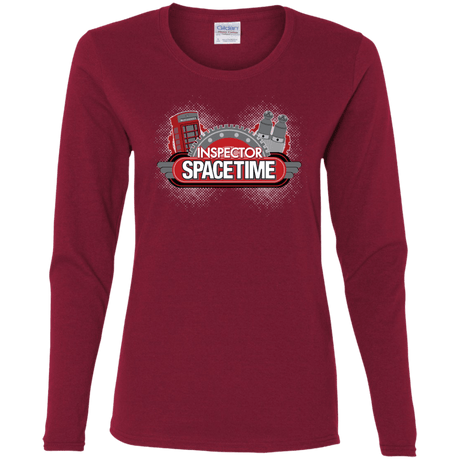 T-Shirts Cardinal / S Inspector Spacetime Women's Long Sleeve T-Shirt