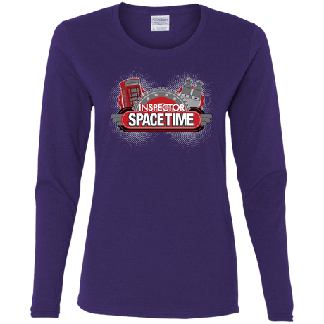 T-Shirts Purple / S Inspector Spacetime Women's Long Sleeve T-Shirt
