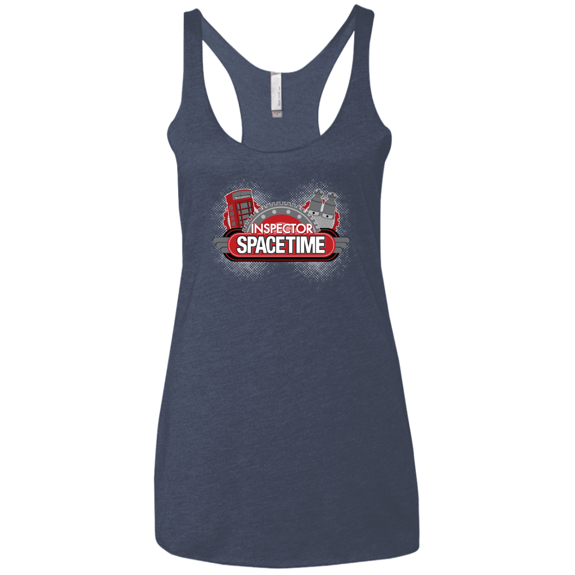 T-Shirts Vintage Navy / X-Small Inspector Spacetime Women's Triblend Racerback Tank