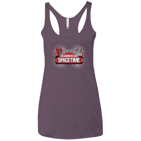 T-Shirts Vintage Purple / X-Small Inspector Spacetime Women's Triblend Racerback Tank