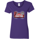 T-Shirts Purple / S Inspector Spacetime Women's V-Neck T-Shirt