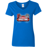 T-Shirts Royal / S Inspector Spacetime Women's V-Neck T-Shirt