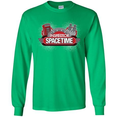 T-Shirts Irish Green / YS Inspector Spacetime Youth Long Sleeve T-Shirt