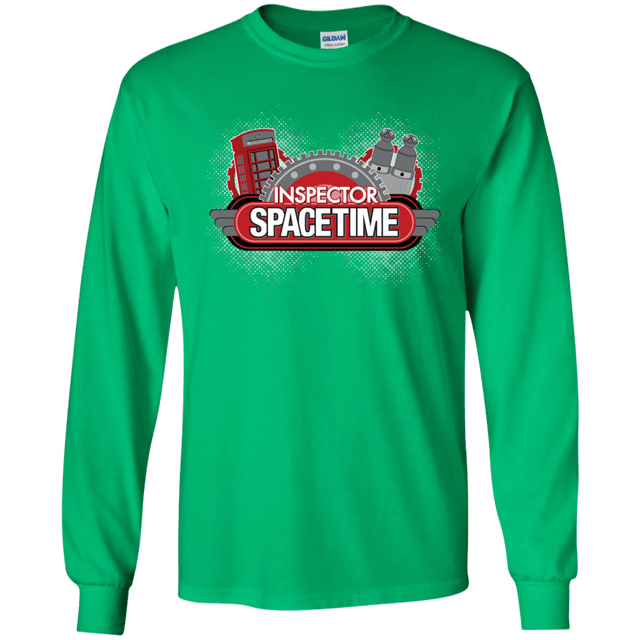 T-Shirts Irish Green / YS Inspector Spacetime Youth Long Sleeve T-Shirt