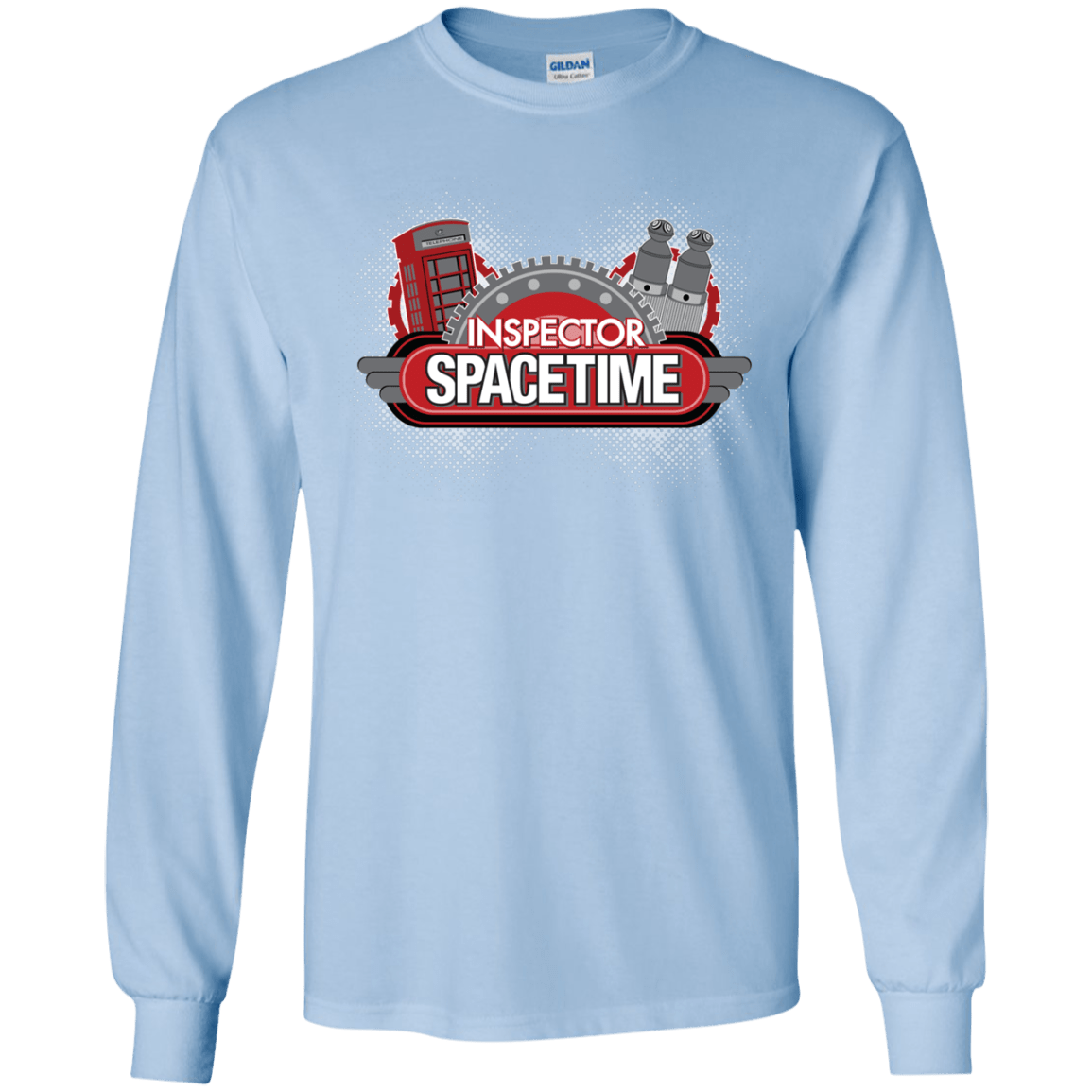 T-Shirts Light Blue / YS Inspector Spacetime Youth Long Sleeve T-Shirt