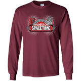 T-Shirts Maroon / YS Inspector Spacetime Youth Long Sleeve T-Shirt