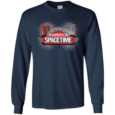 T-Shirts Navy / YS Inspector Spacetime Youth Long Sleeve T-Shirt