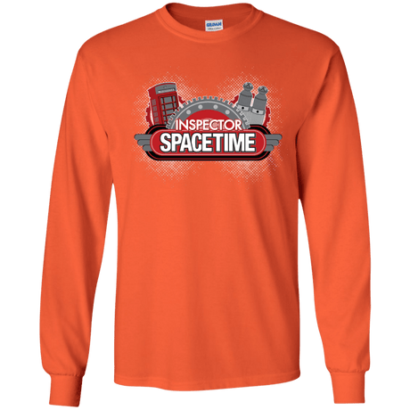 T-Shirts Orange / YS Inspector Spacetime Youth Long Sleeve T-Shirt