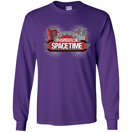 T-Shirts Purple / YS Inspector Spacetime Youth Long Sleeve T-Shirt
