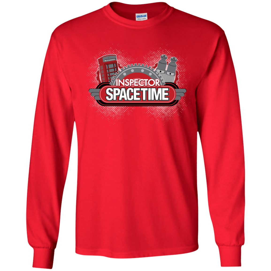 T-Shirts Red / YS Inspector Spacetime Youth Long Sleeve T-Shirt