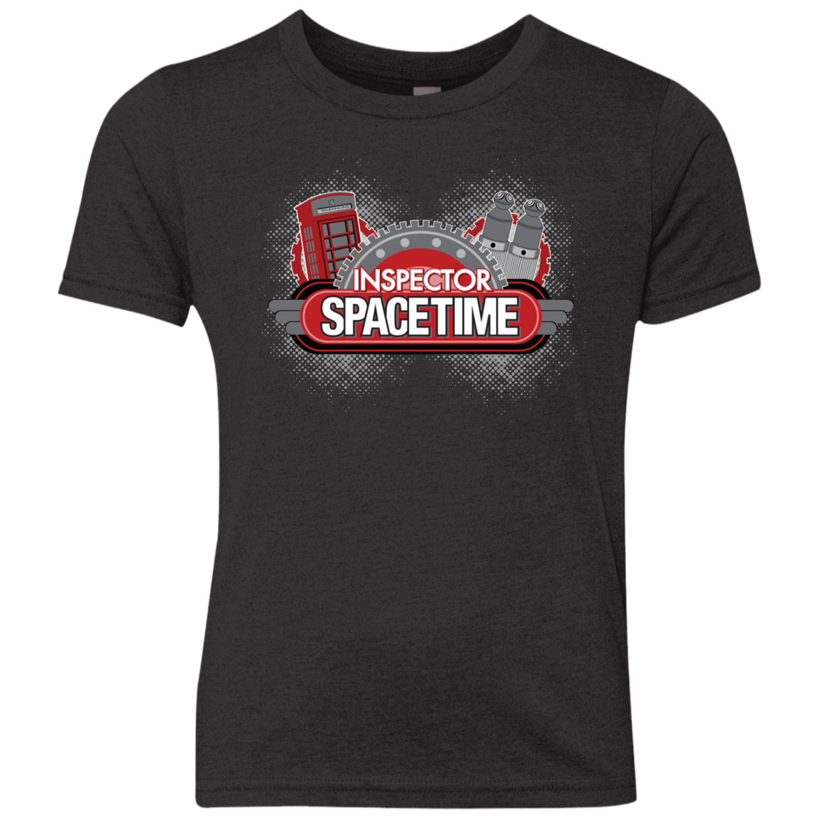 T-Shirts Vintage Black / YXS Inspector Spacetime Youth Triblend T-Shirt