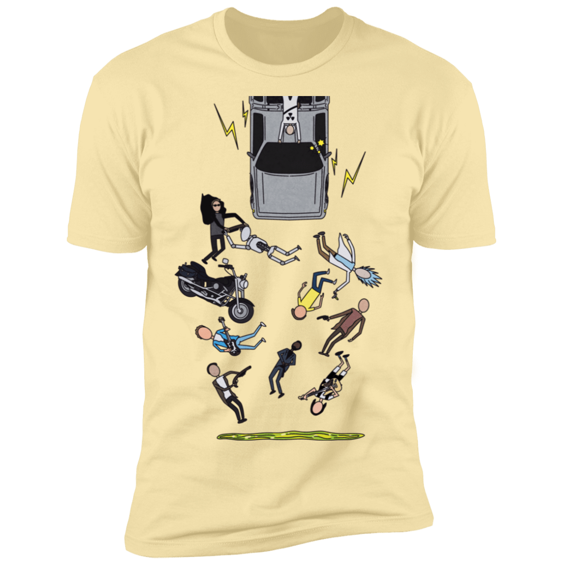 T-Shirts Banana Cream / S Inter-Dimensional Time Travel Men's Premium T-Shirt