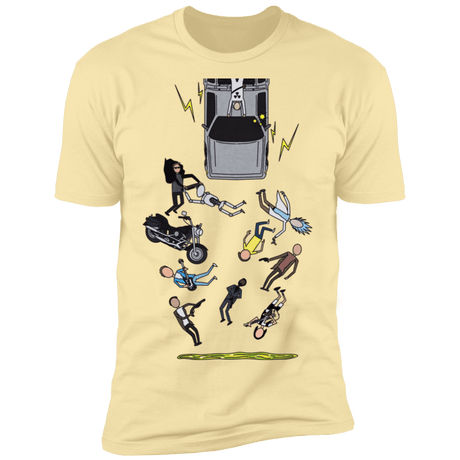 T-Shirts Banana Cream / S Inter-Dimensional Time Travel Men's Premium T-Shirt