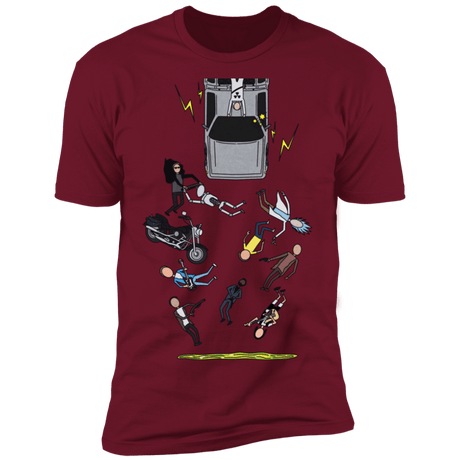 T-Shirts Cardinal / S Inter-Dimensional Time Travel Men's Premium T-Shirt