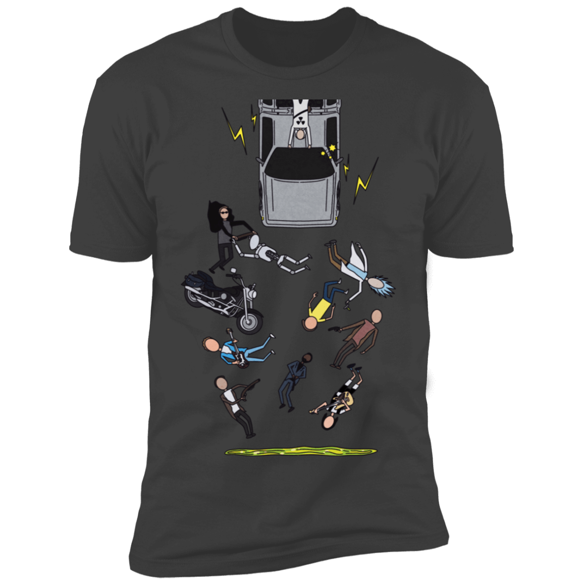 T-Shirts Heavy Metal / S Inter-Dimensional Time Travel Men's Premium T-Shirt