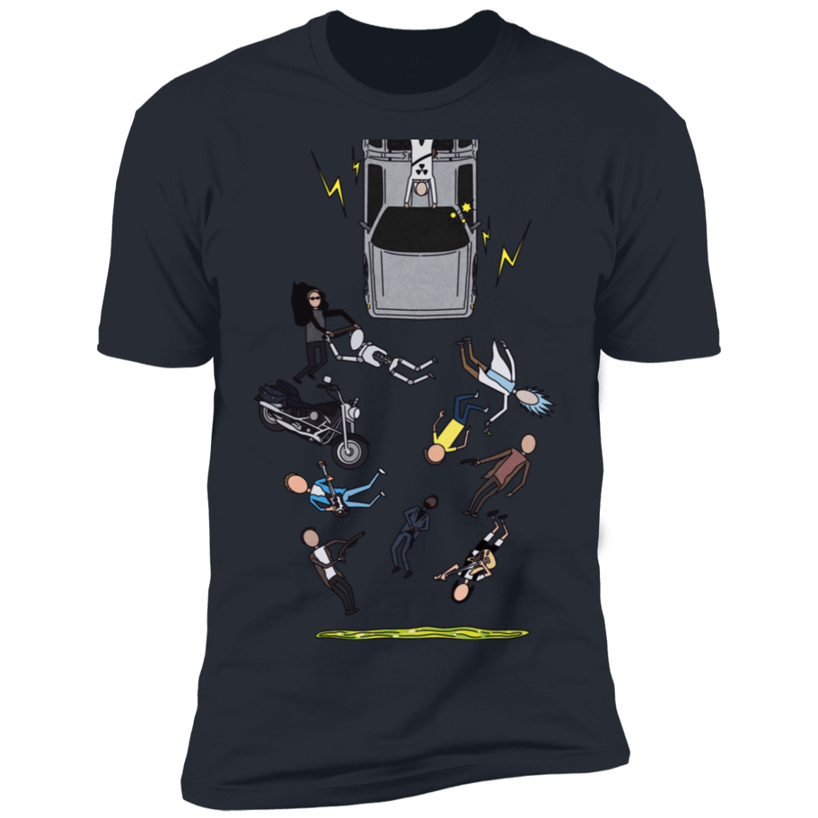 T-Shirts Indigo / S Inter-Dimensional Time Travel Men's Premium T-Shirt