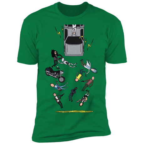 T-Shirts Kelly Green / S Inter-Dimensional Time Travel Men's Premium T-Shirt