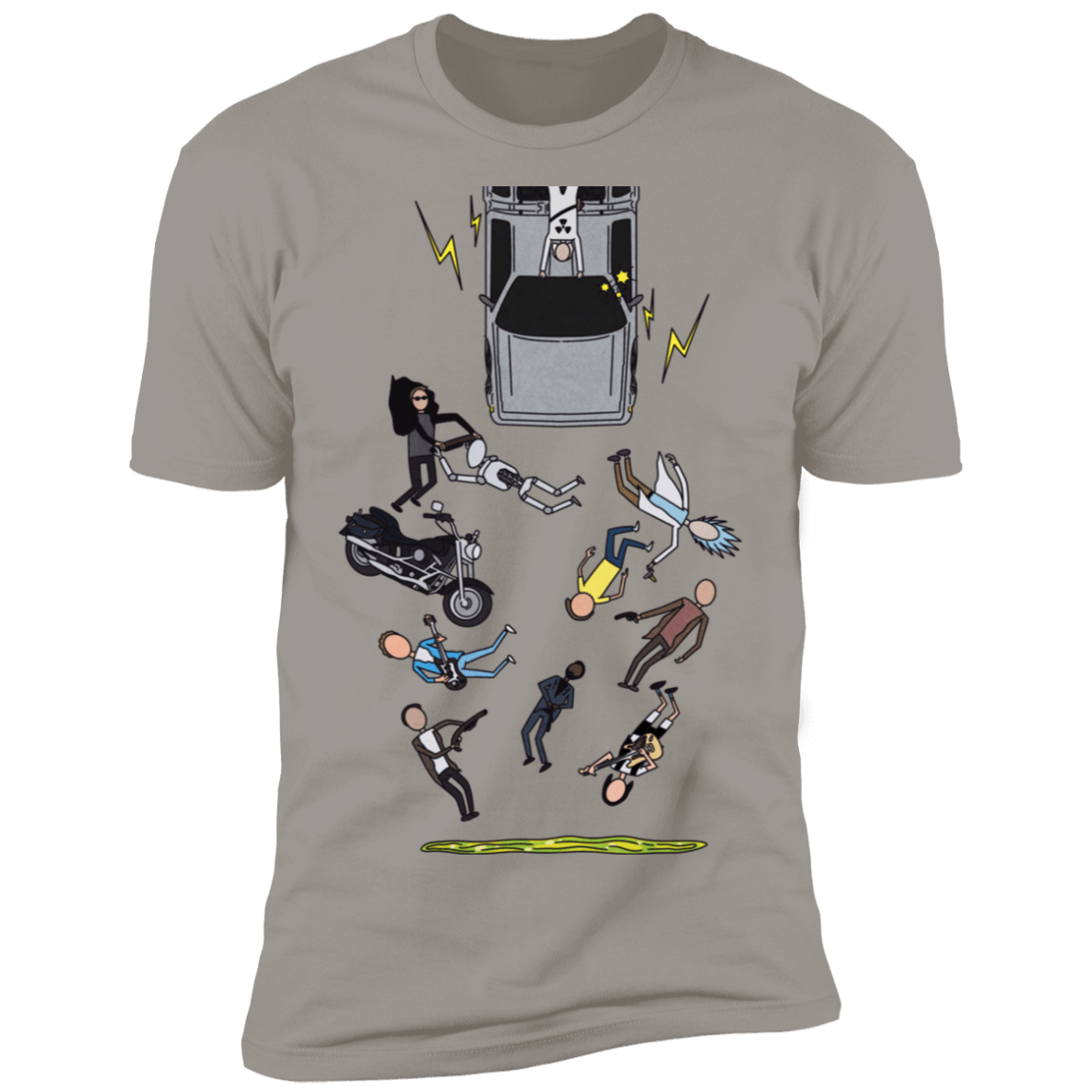 T-Shirts Light Grey / S Inter-Dimensional Time Travel Men's Premium T-Shirt