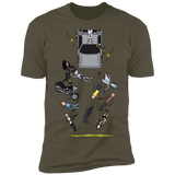 T-Shirts Military Green / S Inter-Dimensional Time Travel Men's Premium T-Shirt