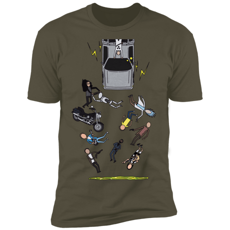 T-Shirts Military Green / S Inter-Dimensional Time Travel Men's Premium T-Shirt