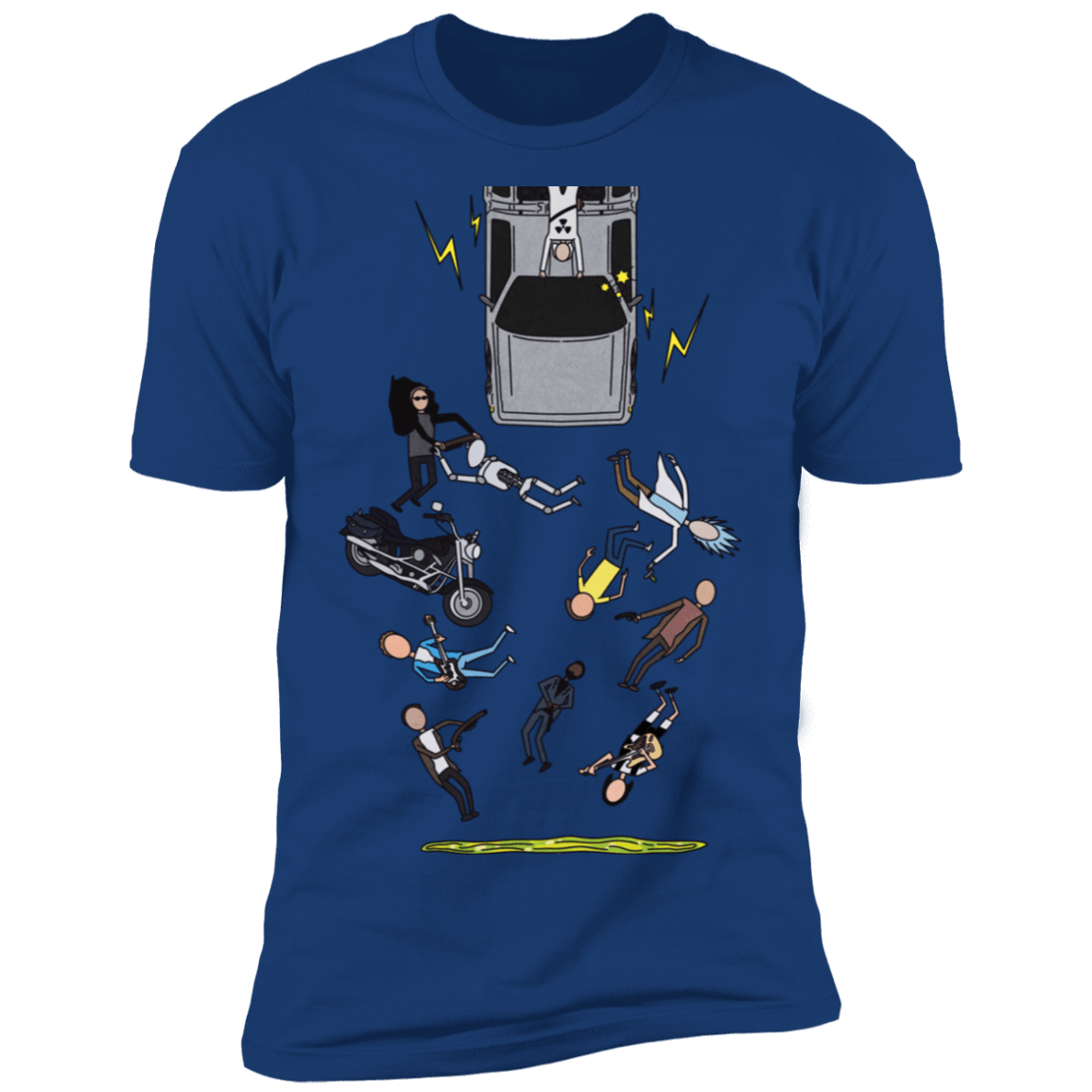 T-Shirts Royal / S Inter-Dimensional Time Travel Men's Premium T-Shirt