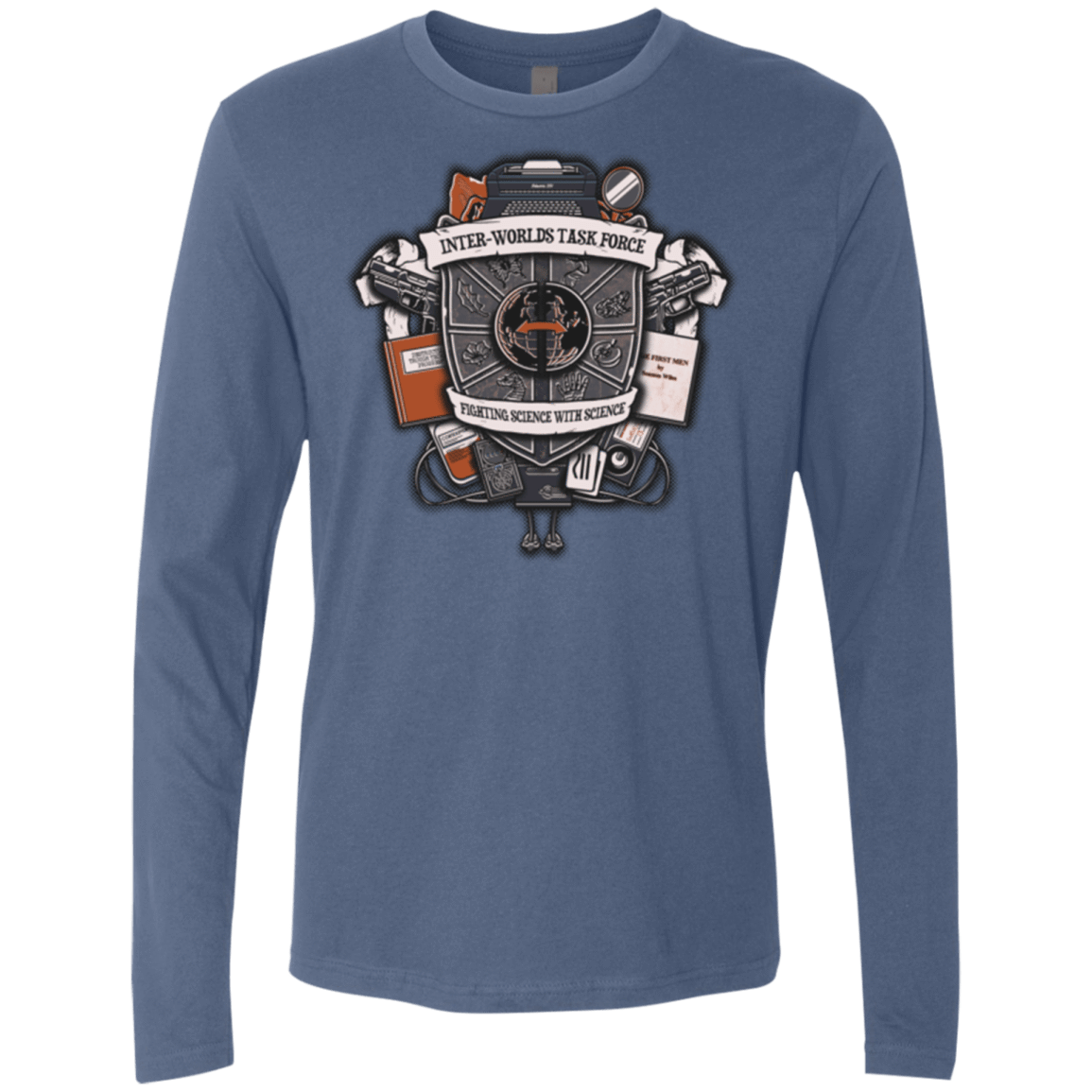 T-Shirts Indigo / Small Inter Worlds Task Force Men's Premium Long Sleeve