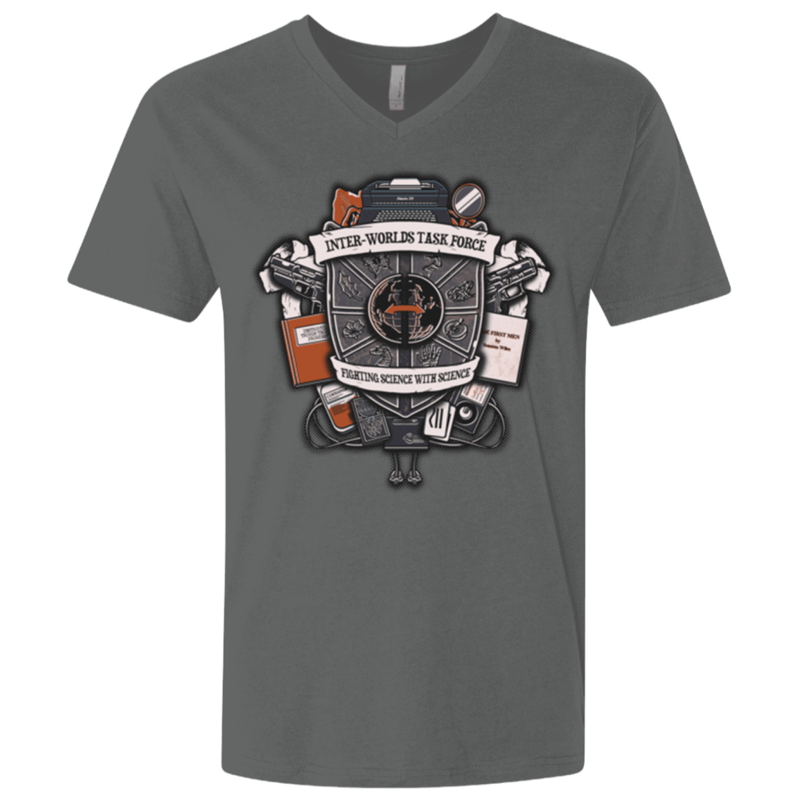T-Shirts Heavy Metal / X-Small Inter Worlds Task Force Men's Premium V-Neck