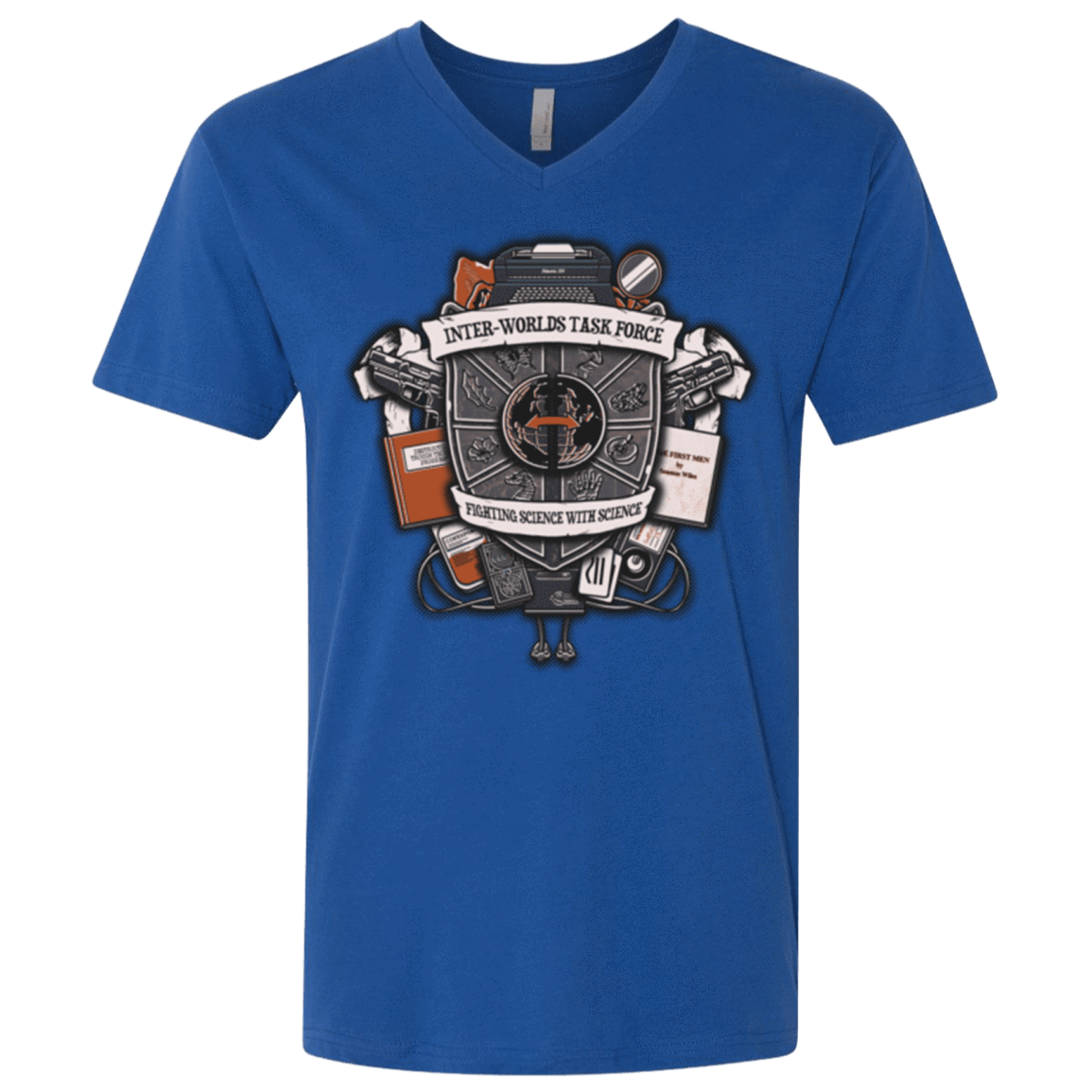 T-Shirts Royal / X-Small Inter Worlds Task Force Men's Premium V-Neck