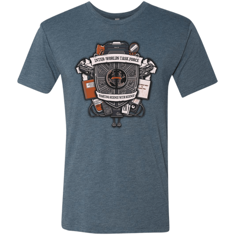 T-Shirts Indigo / Small Inter Worlds Task Force Men's Triblend T-Shirt
