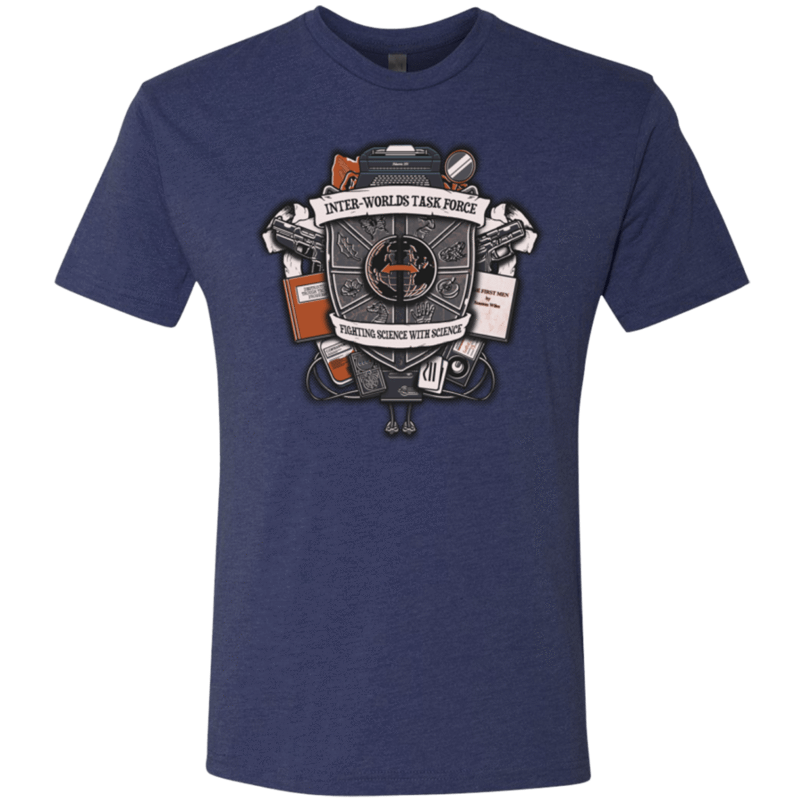 T-Shirts Vintage Navy / Small Inter Worlds Task Force Men's Triblend T-Shirt